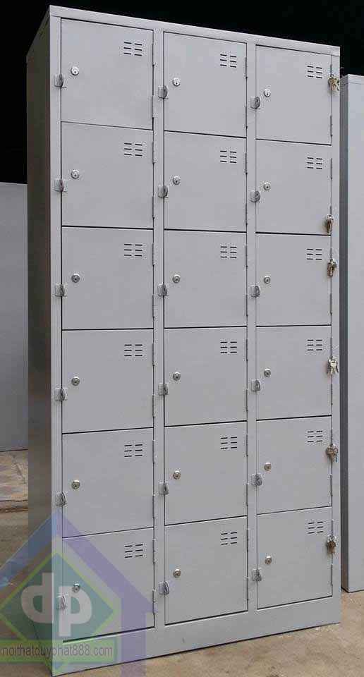 Tủ sắt locker 18 ngăn tiện dụng và thiết kế thông minh dành cho khách hàng có nhu cầu tìm hiểu nội thất văn phòng Hải Phòng