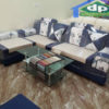 thanh lý bộ sofa góc bọc nỉ thông minh 1m8x2m6