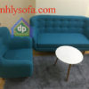 thanh lý sofa văng nỉ tân cổ điển dài 1m8